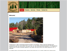 Tablet Screenshot of homesteadsawmill.com